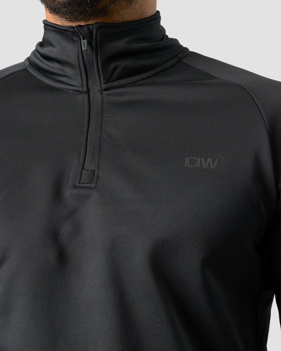 ICIW Tränings Club 1 4 Zip Long Sleeve Svarta | 371592NWG