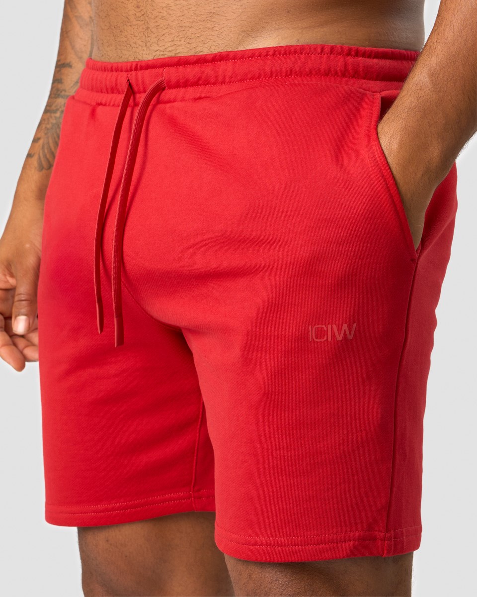 ICIW Tränings Club Sweat shorts Mörkröda | 519723JXH