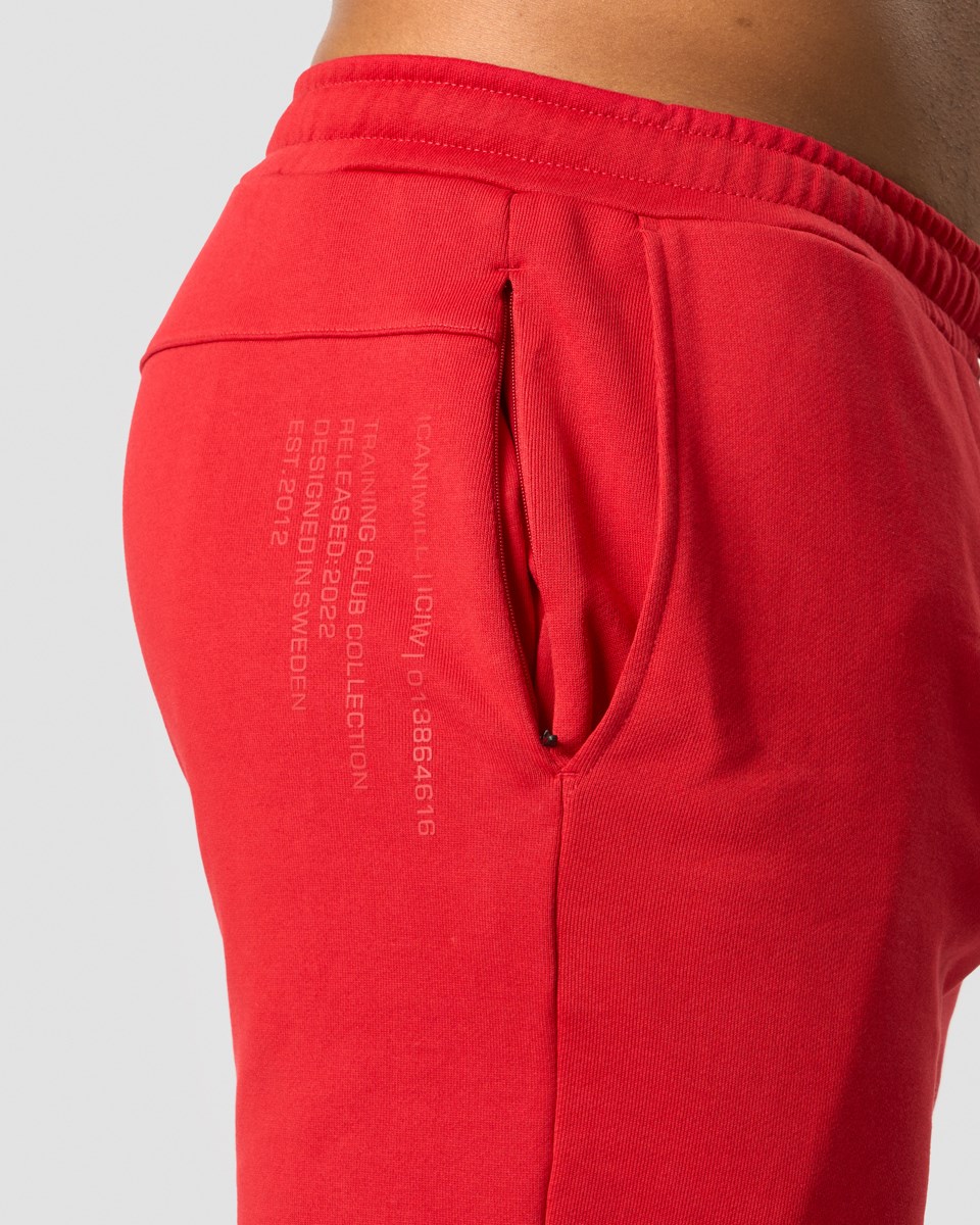 ICIW Tränings Club Sweat shorts Mörkröda | 519723JXH