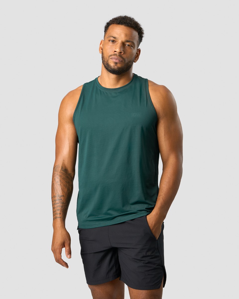 ICIW Tränings Club Tank Top Dk Teal Mörkgröna | 916572LFW