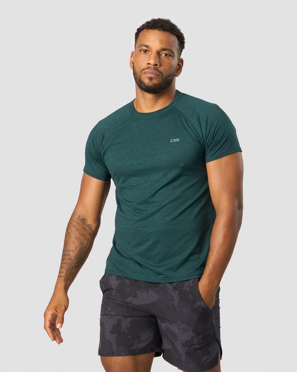 ICIW Tränings Mesh T-shirt Vivid Mörkgröna | 437082YIA