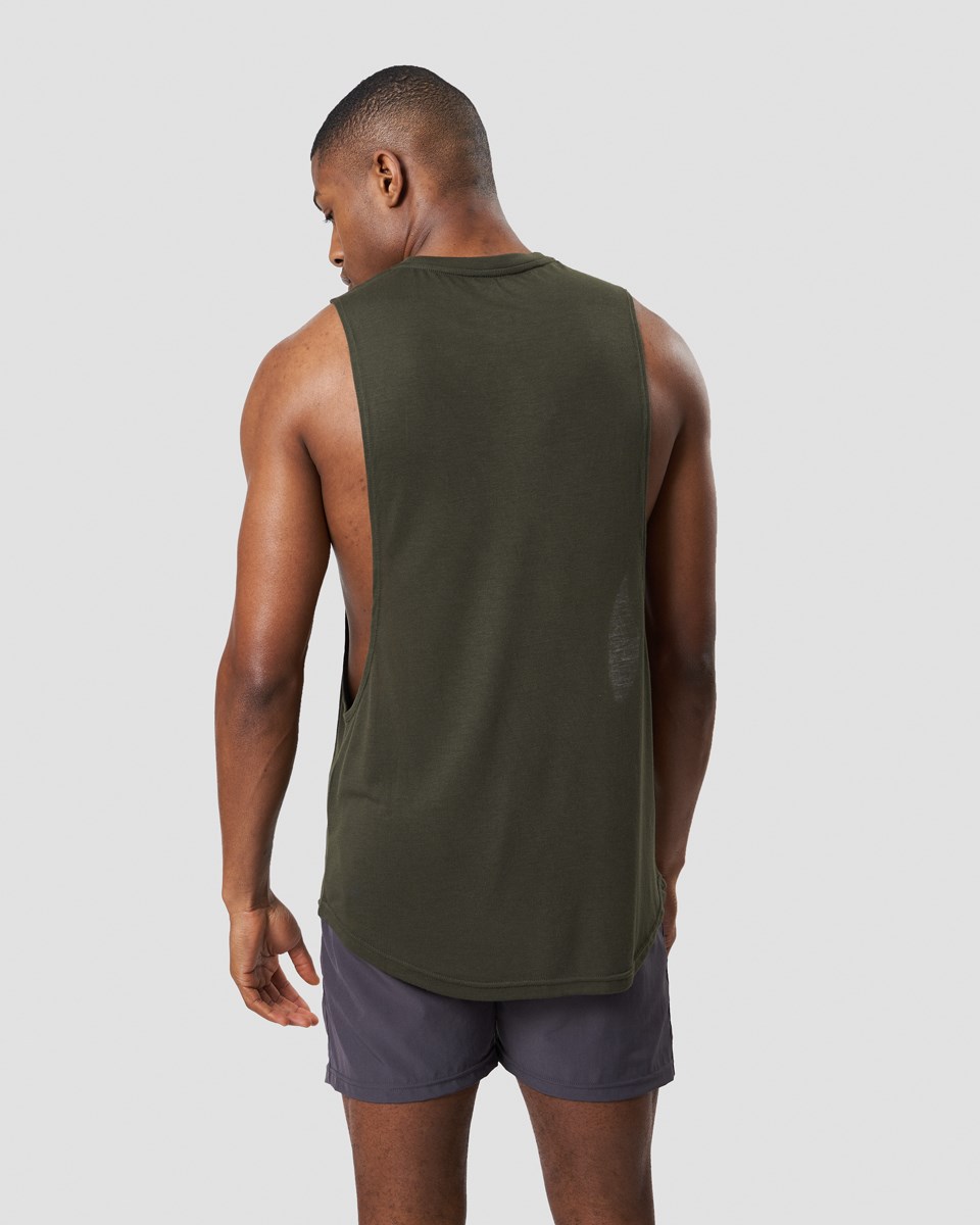 ICIW Tränings Open Tank Top Dark Army Mörkgröna | 524931NGS