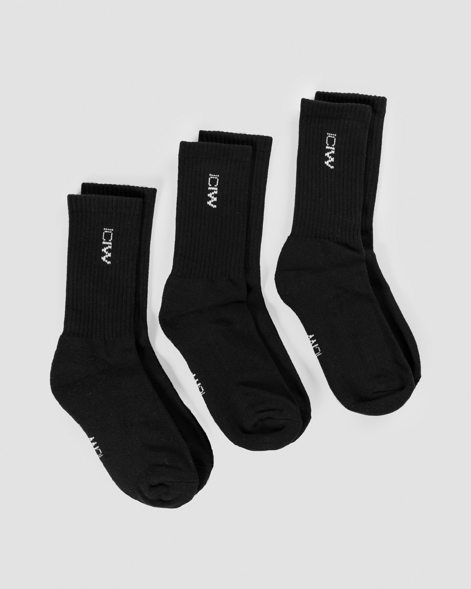 ICIW Tränings Socks 3-pack Svarta | 635082VFO