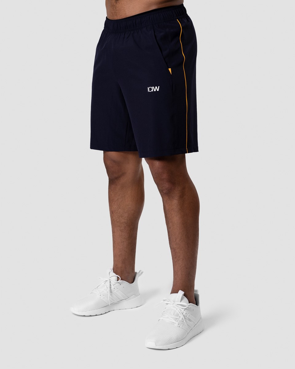 ICIW Tränings Stripe Shorts Mörkblå | 294165YMB