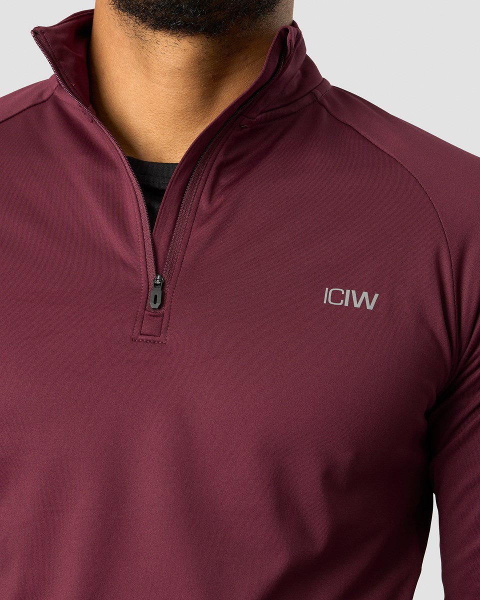 ICIW Ultimate Tränings 1 4 Zip Burgundy Mörkröda | 042951RPS