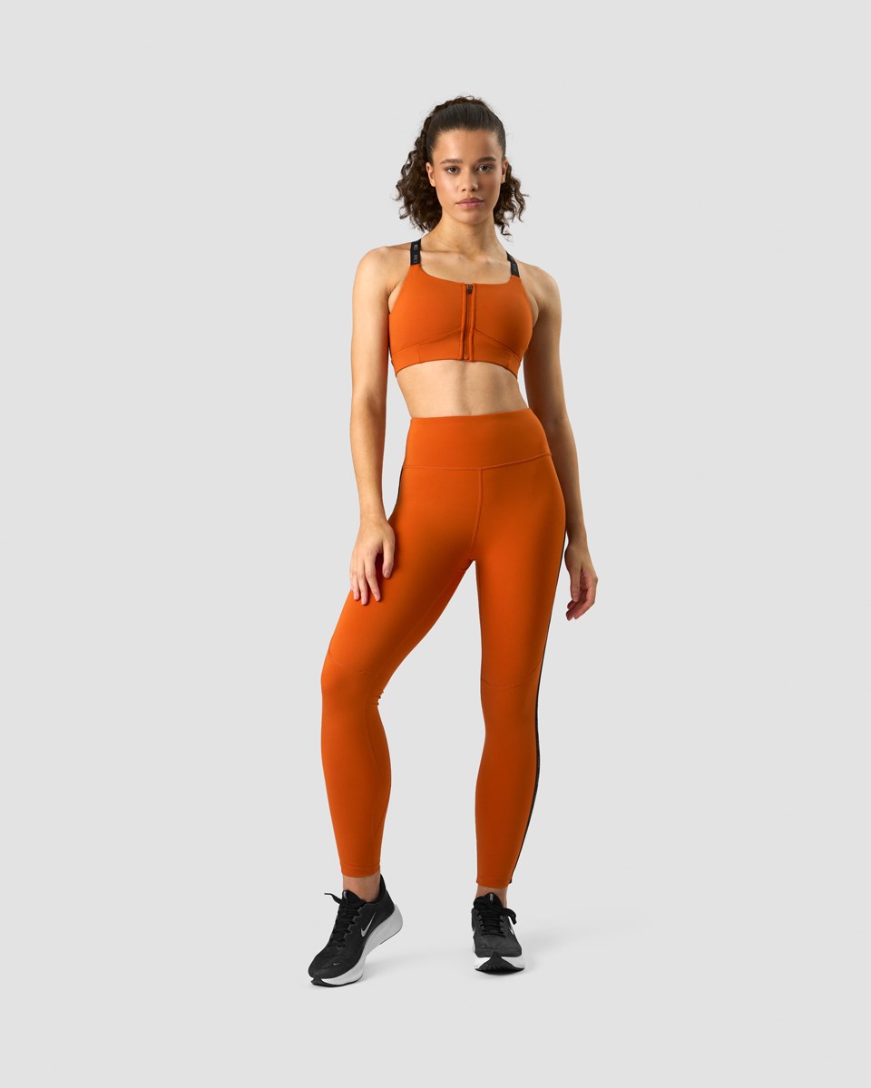 ICIW Ultimate Tränings Dragkedja Sports Bra Amber Orange | 013295IJW