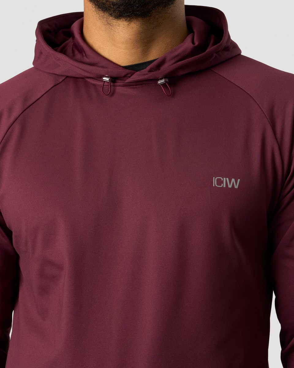 ICIW Ultimate Tränings Hoodie Burgundy Mörkröda | 641230GXN