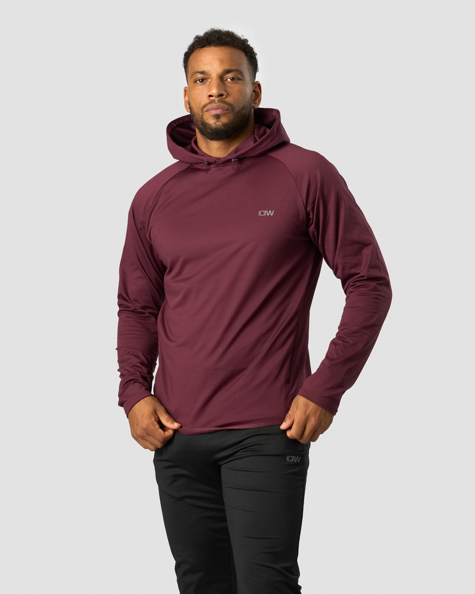 ICIW Ultimate Tränings Hoodie Burgundy Mörkröda | 641230GXN