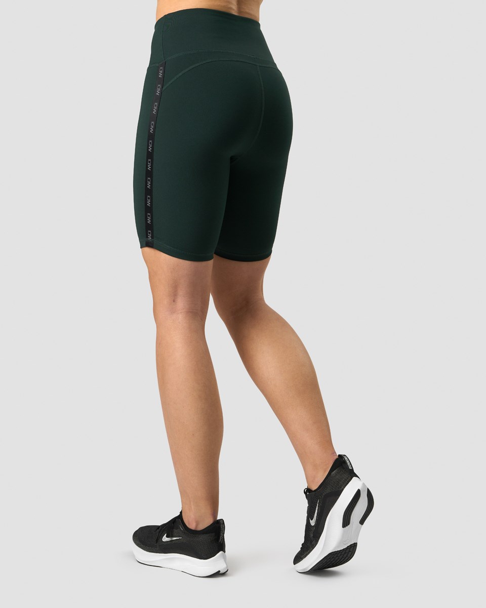 ICIW Ultimate Tränings Logo Biker Shorts Deep Mörkgröna | 253764ZXY