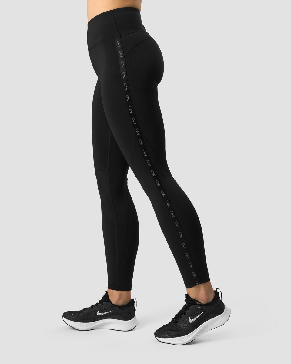 ICIW Ultimate Tränings Logo Tights Svarta | 152680WQX