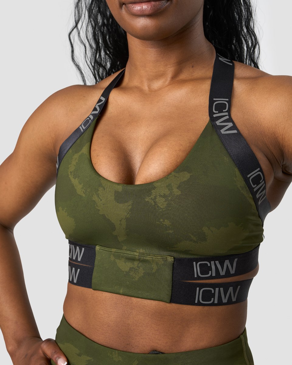 ICIW Ultimate Tränings Sports Bra Camo Mörkgröna | 847159CRO