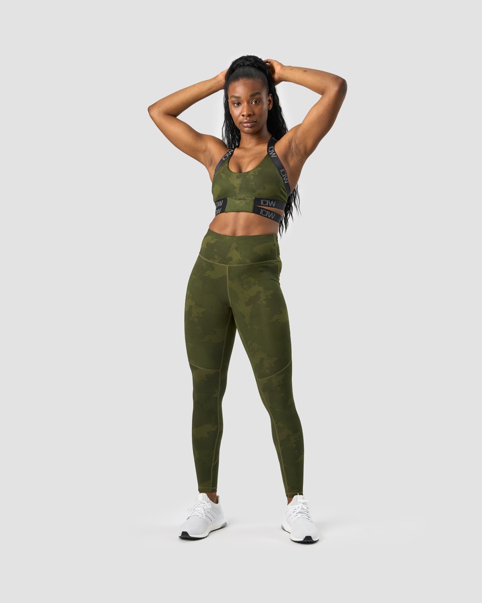 ICIW Ultimate Tränings Sports Bra Camo Mörkgröna | 847159CRO