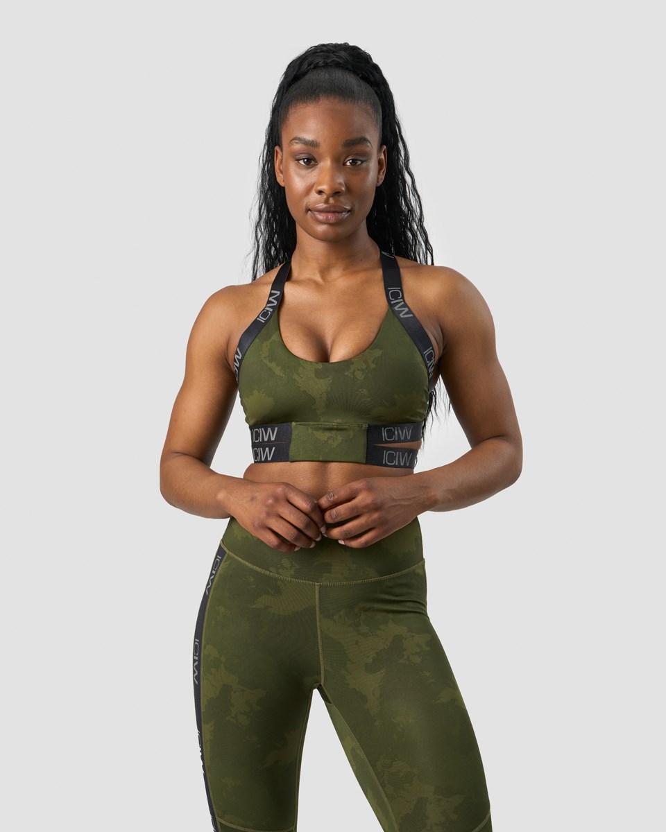 ICIW Ultimate Tränings Sports Bra Camo Mörkgröna | 847159CRO