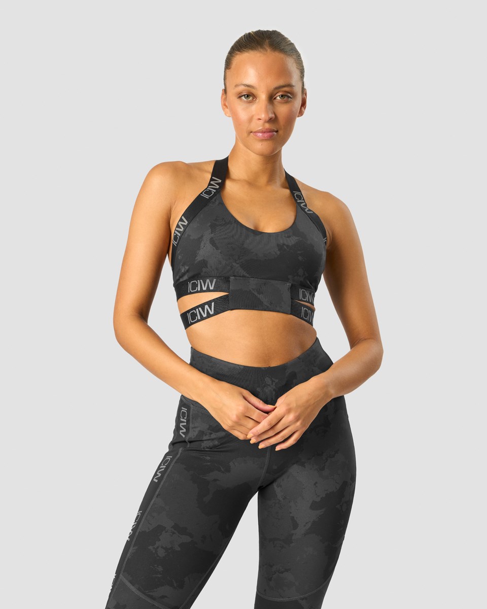 ICIW Ultimate Tränings Sports Bra Camo Svarta | 681934GXM