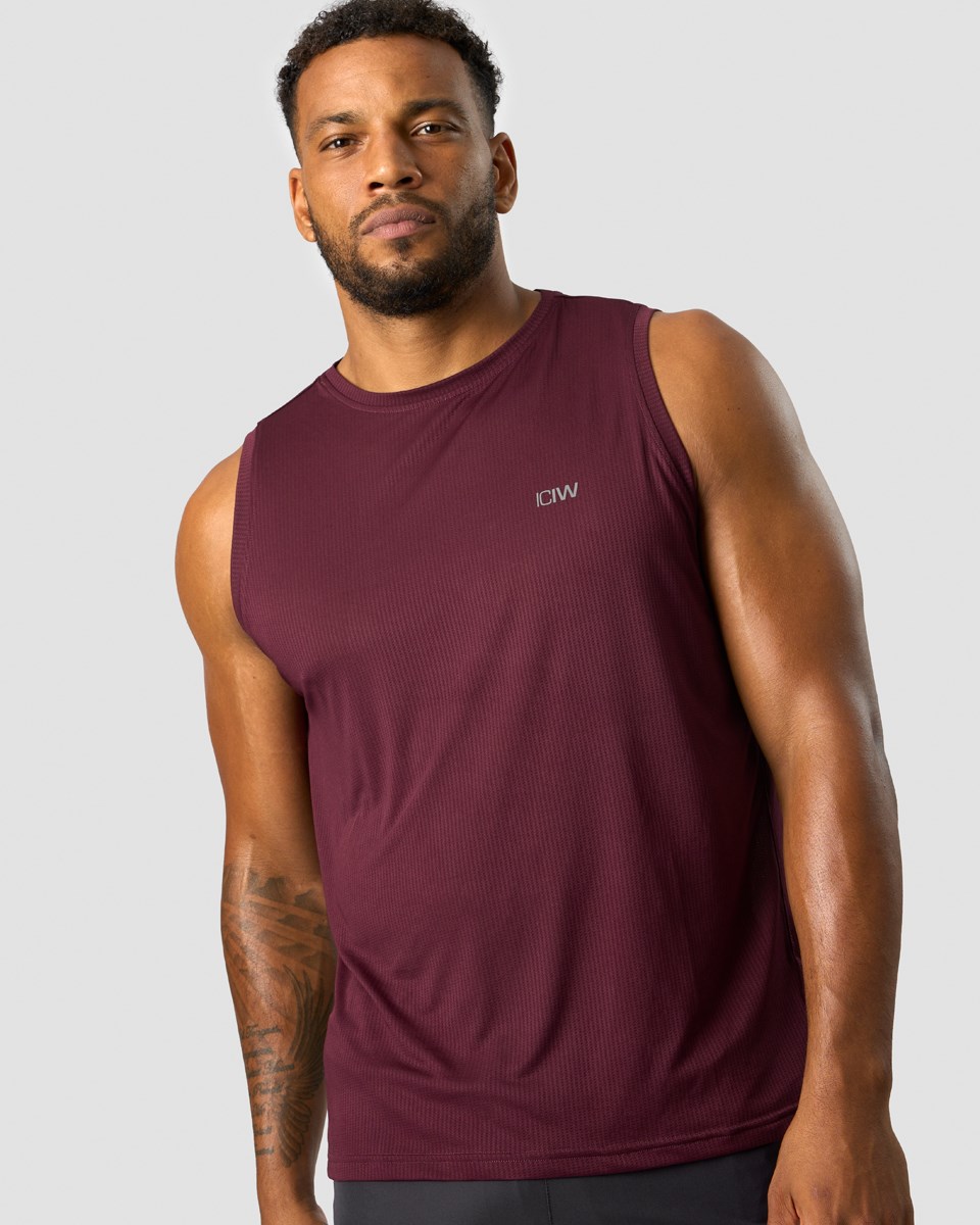 ICIW Ultimate Tränings Tank Burgundy Mörkröda | 583162TCM