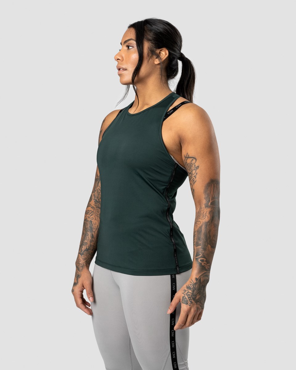 ICIW Ultimate Tränings Tank Top Deep Mörkgröna | 946072KCO