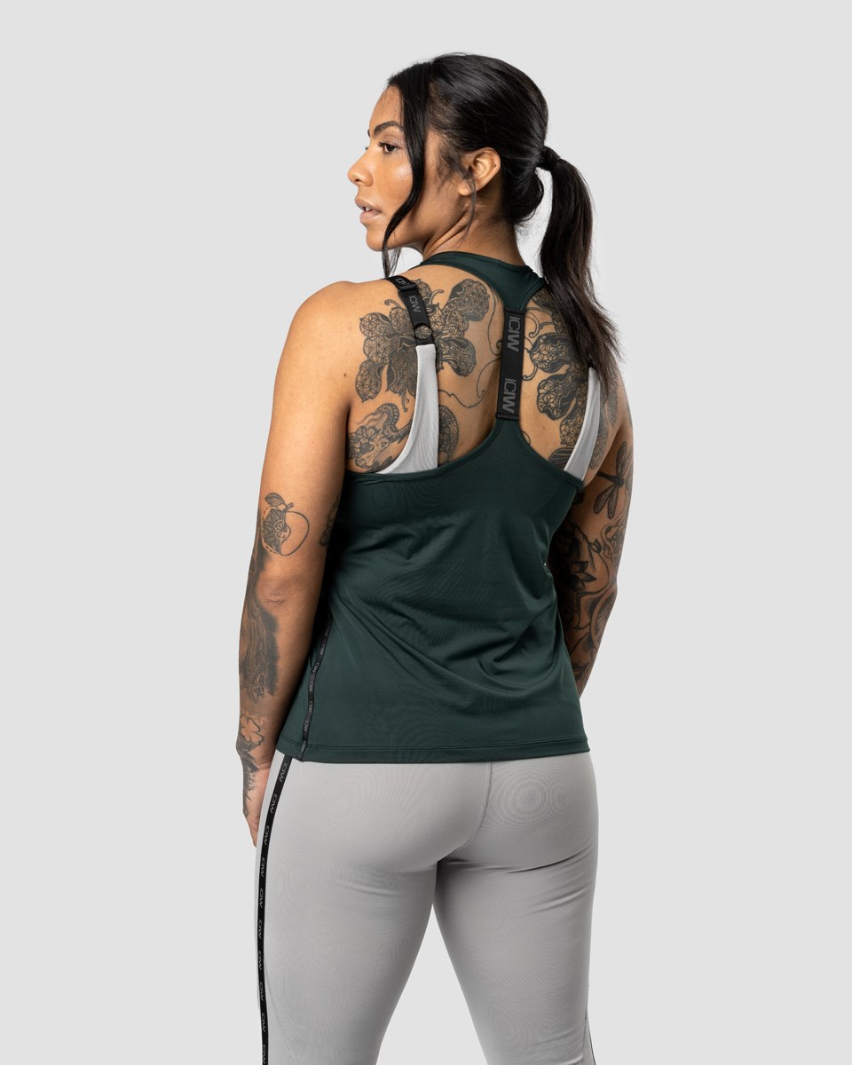 ICIW Ultimate Tränings Tank Top Deep Mörkgröna | 946072KCO