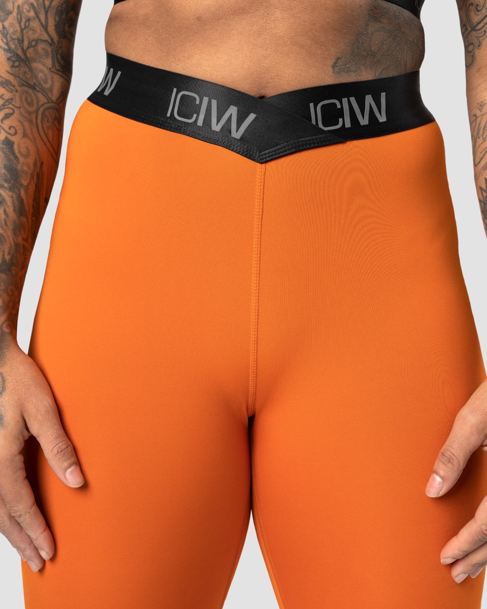 ICIW Ultimate Tränings V-shape Tights Amber Orange | 289103WKM