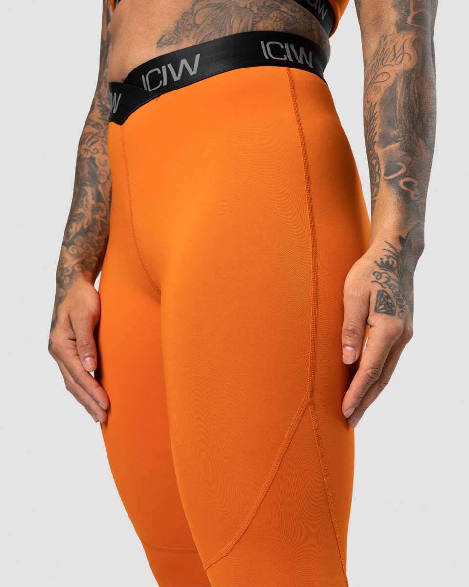 ICIW Ultimate Tränings V-shape Tights Amber Orange | 289103WKM